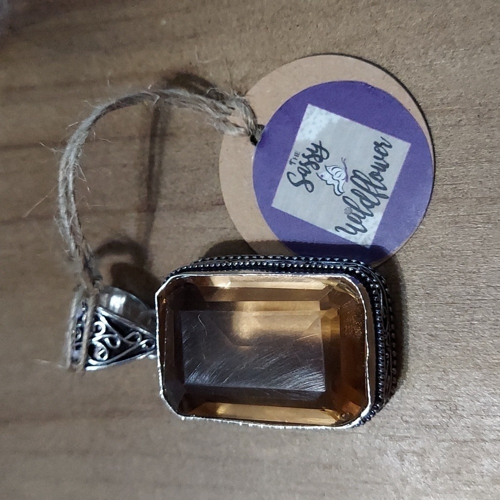 Morganite Sterling Silver Pendant